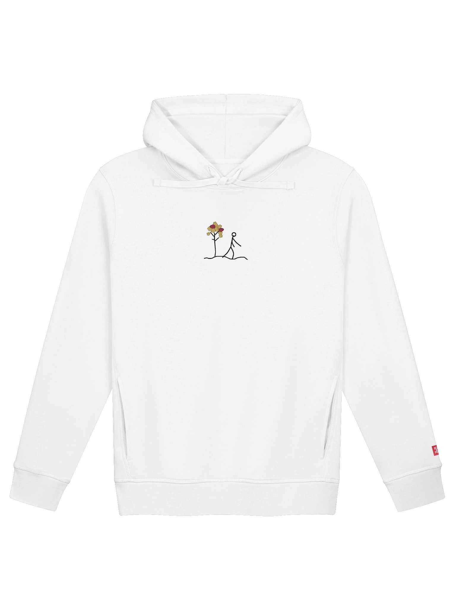 White Stick Figure Hoodie — Bear & Puma